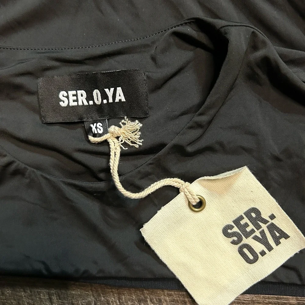 Ser.o.ya Ruby Dress. Color: black. (Size: XS) - Picture 5 of 7